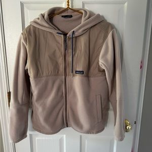 Patagonia Women's Microdini Full-Zip Hooded Fleece Jacket Size L Blush color
